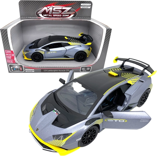 Metallmodell 1:24 LAMBORGHINI Huracán STO silbergrau
