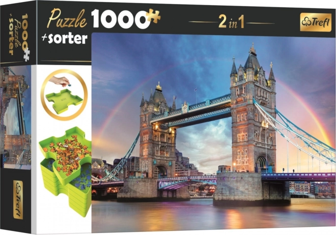 Trefl Puzzle Tower Bridge London 1000 Teile mit Sortierer