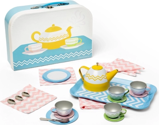BIGJIGS TOYS Teeservice im Koffer