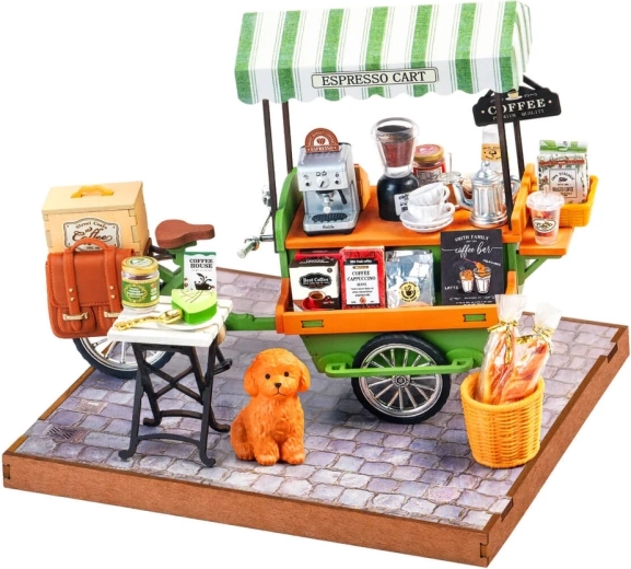 RoboTime 3D Holzpuzzle – Kaffeewagen