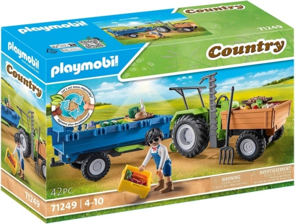 PLAYMOBIL Traktor mit Anhänger