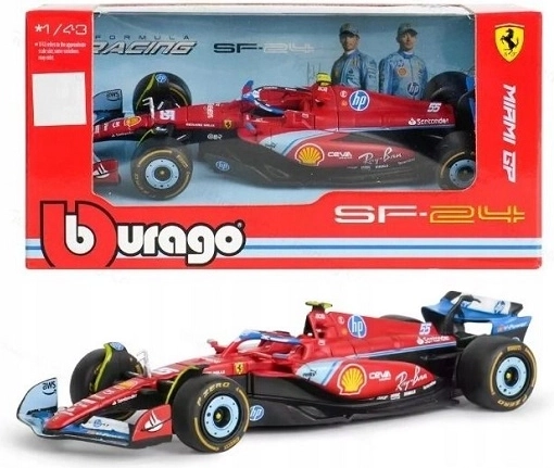 BBU Ferrari F1 SF-24 Miami 2024 #55 Carlos Sainz Modell 1:43 - 1 Stück