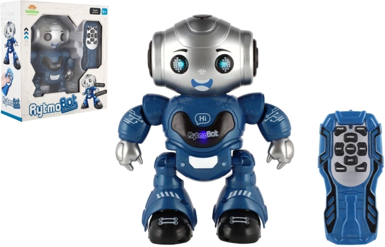 RytmoBot-Roboter mit Infrarot-Fernsteuerung mit Licht und Sound 20 cm