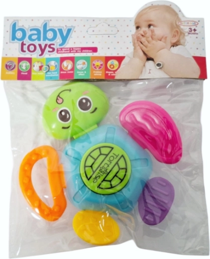 Sensorik-Spielzeug für Babys – Schildkröte Rassel