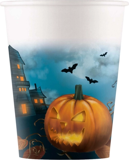 Papierbecher Halloween 200 ml, 8 Stk.