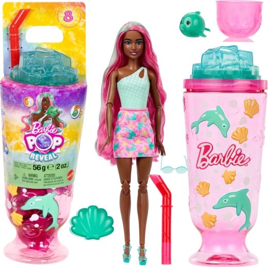 Barbie Pop Reveal Unterwasserwelt – Puppe mit 8 Überraschungen