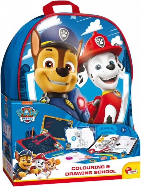 Schule für Zeichnen mit Rucksack Paw Patrol