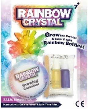 Wachsender Regenbogenkristall – Wissenschaftsset für Kinder