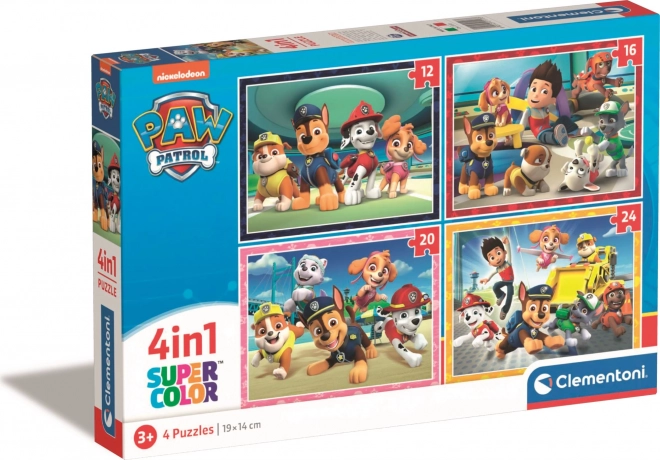 CLEMENTONI Puzzle Paw Patrol 4-in-1 (12+16+20+24 Teile)