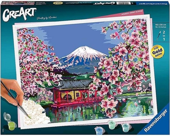 CreArt: Blühende Kirschblüte in Japan