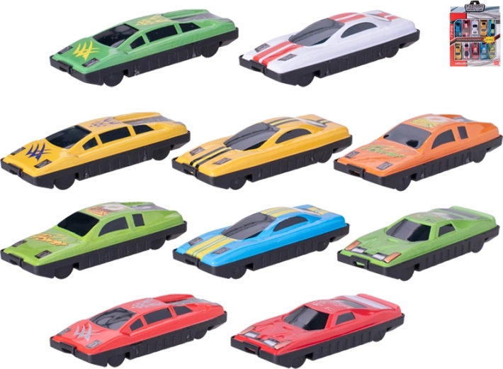 Set aus Metall-Miniautos 7 cm – 10 Stück mit Freilauf