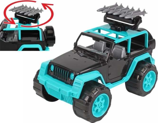 Geländewagen SUV 28 cm mit drehbaren Raketen