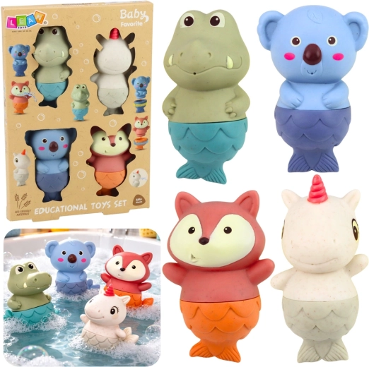 Badespielzeug-Set Meerjungtierchen, 4 Stk.