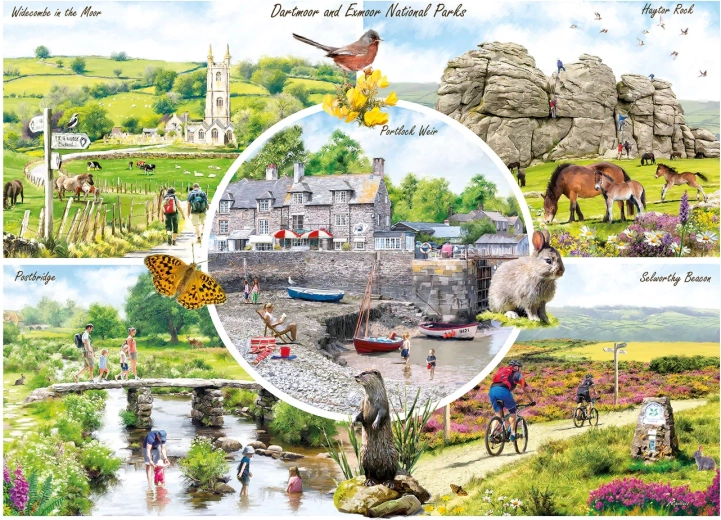 Puzzle GIBSONS Dartmoor & Exmoor 1000 Teile