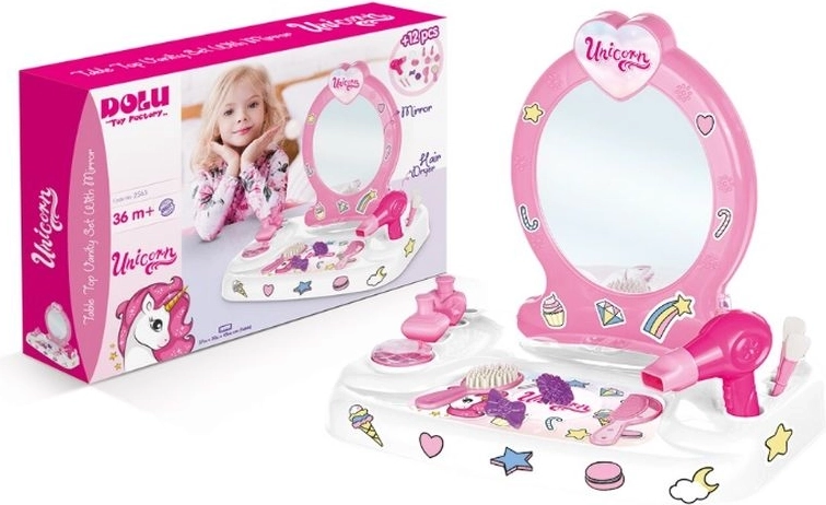 Dolu Schminktisch Unicorn mit Zubehör