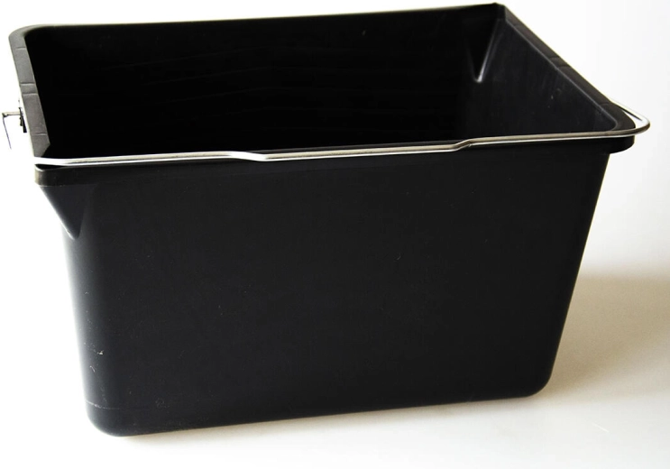 Malerfarb-Eimer 12 l rechteckig, schwarz