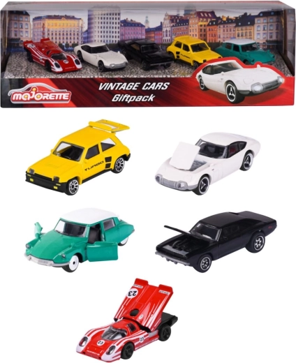 Majorette Set Klassischer Autos, 5 Stück