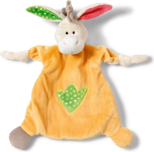 NICI Schmusetuch Esel 25 × 25 cm