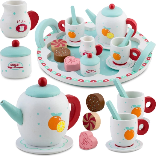 Holz-Teeservice für Kinder RICOKIDS