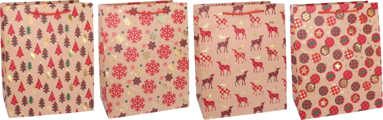 Weihnachtliche Geschenktüte S – 1 Stück