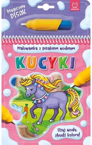 Wasser-Malbuch mit Wasserstift Ponys