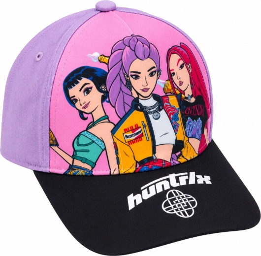 Kinder-Cap K-Pop Demon Hunters HUNTR/X lila-schwarz