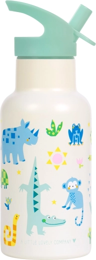 A Little Lovely Company Edelstahl-Trinkflasche Dschungel 350 ml