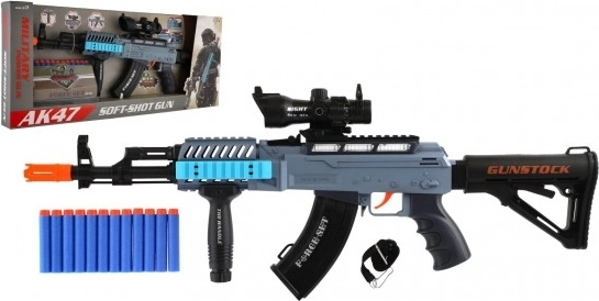 Schaumwaffen-Sturmgewehr mit Licht und Sound, 60 cm