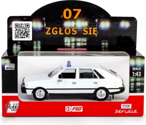 Polnisches Polizeiauto POLONEZ 07 zgłoś się 1:43 Metallmodell