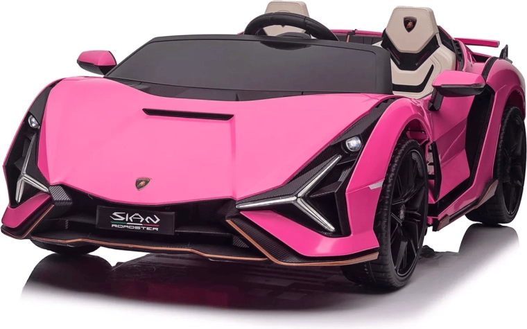 Elektrisches Kinderauto Qileshi Lamborghini Sian pink, 4 Motoren