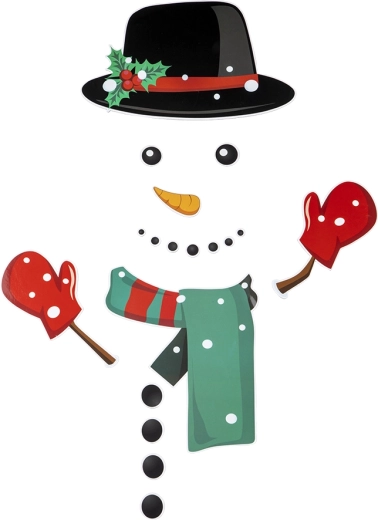 Kühlschrankmagnet Schneemann – Set mit 20 Teilen