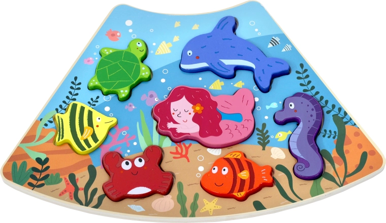 2Kids Toys verbundbares Holzpuzzle Unterwasserwelt