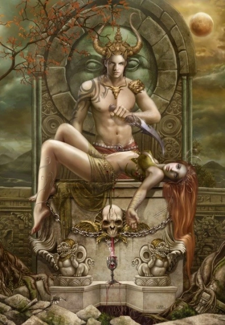 Grafik-Puzzle Mondfinsternis 1000 Teile