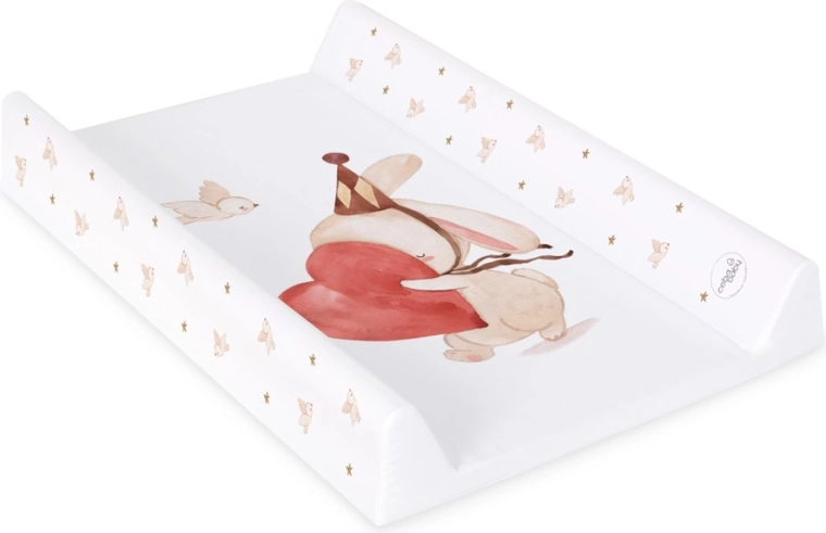 Ceba Baby Wickelauflage für das Babybett mit fester Platte Ultra Light Pierrot 50 × 70 cm