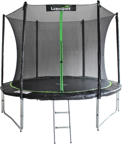 Gartentrampolin LEAN SPORT PRO 305 cm mit Sicherheitsnetz und Leiter