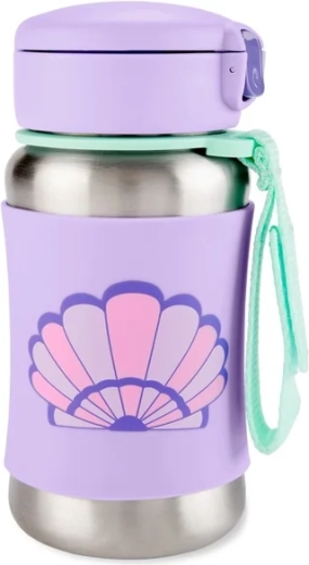 Spark Style SS Regenbogenflasche mit Strohhalm