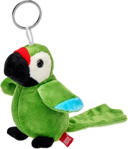 Anhänger Ara-Papagei grün 11 cm