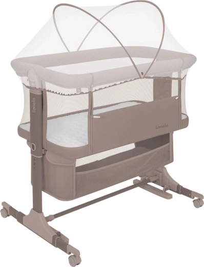 Lionelo Beistellbett Jodie 3 in 1 Beige Taupe