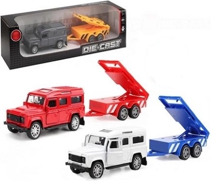 Jeep mit Einsatzanhänger