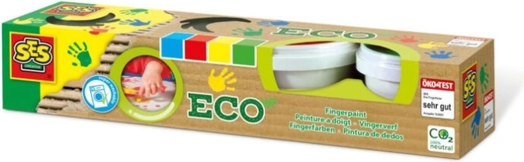 SES Eco Fingerfarben, 4 Farben