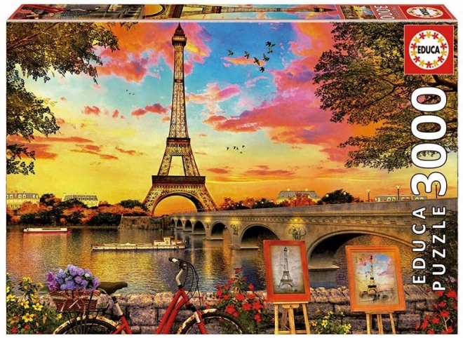Educa Puzzle Sonnenuntergang in Paris 3000 Teile