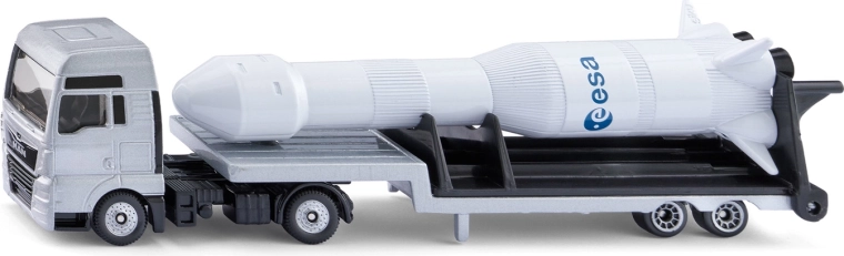 Siku Super Sattelzugmaschine MAN mit Anhänger und ESA-Rakete