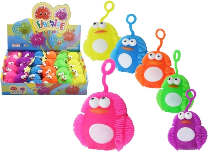 leuchtender Anti-Stress-Pinguin 7 cm, zum Aufziehen, Farbmix