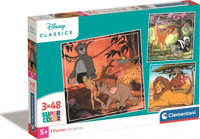Puzzle CLEMENTONI Disney-Klassik 3×48 Teile