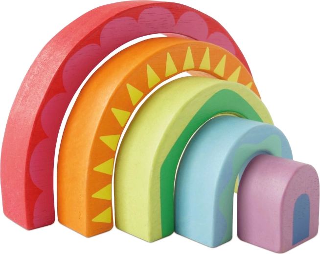 Holz-Steckbogen Regenbogen Montessori Le Toy Van