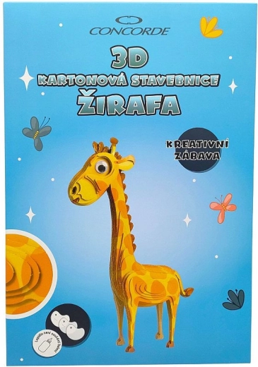 3D Karton-Bausatz Giraffe