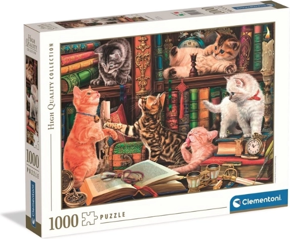 Clementoni High Quality Puzzle 1000 Teile Curious Whiskers
