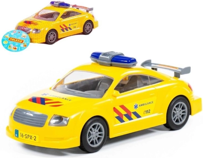 Plastisches Feuerwehr-/Rettungswagen-Spielzeug mit Schwungmechanismus