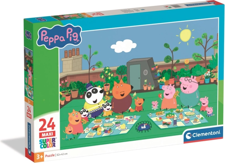 Puzzle 24 MAXI Super Color PEPA PIG von Clementoni
