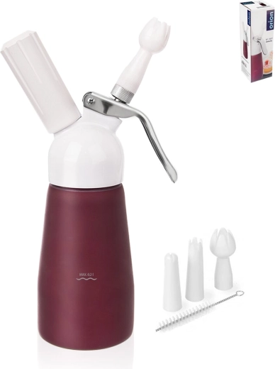 Sahnebereiter-Flasche Dela 0,4 l, Aluminium